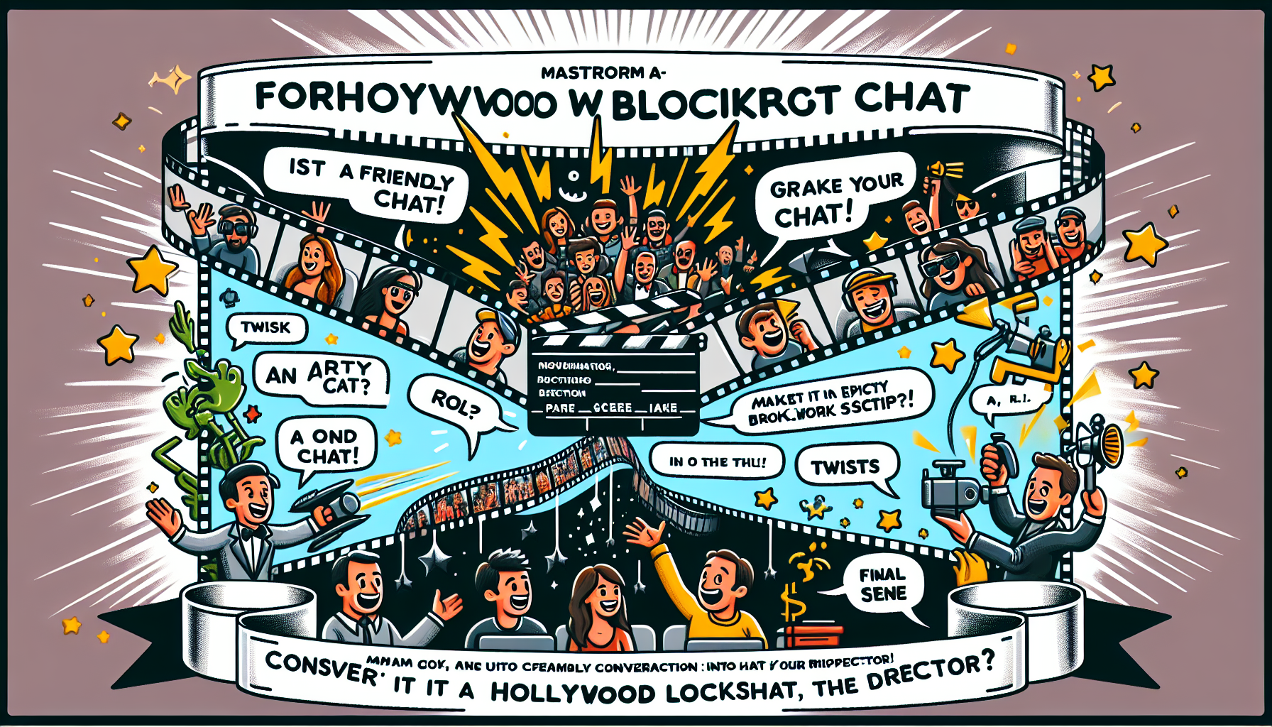 Sohbetini Hollywood Blokbuster'a Dönüştür! Prompt Görseli