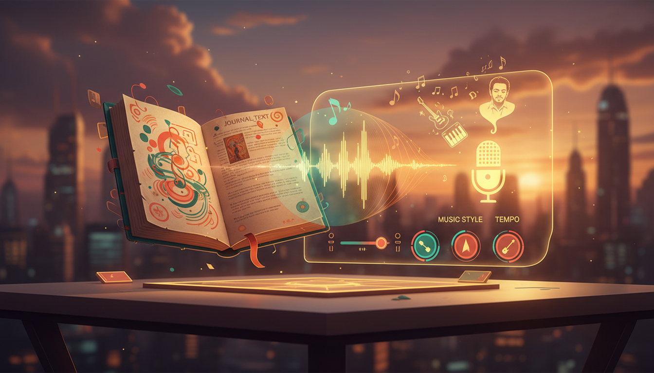 Seyahat Günlüğünü Epik Şarkıya Prompt Görseli