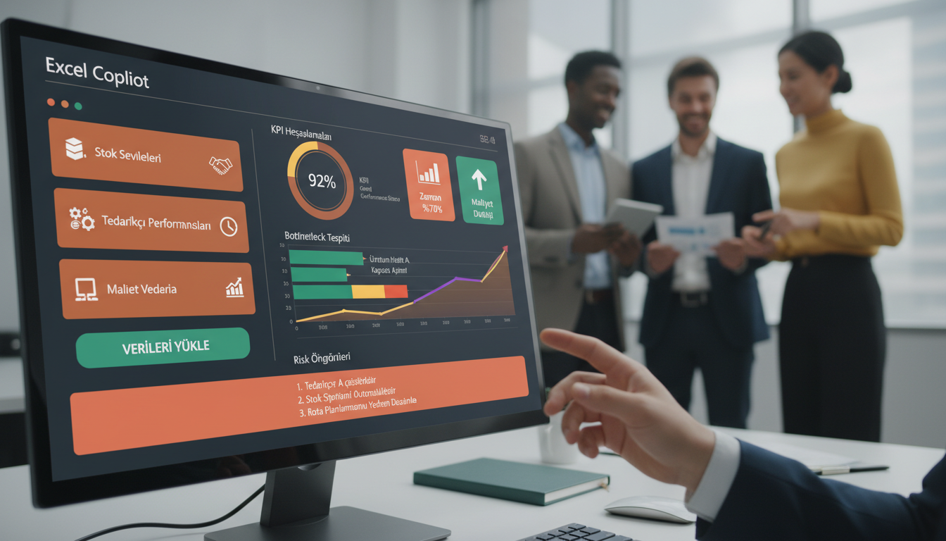 Excel Tedarik Zinciri Analizi Prompt Görseli