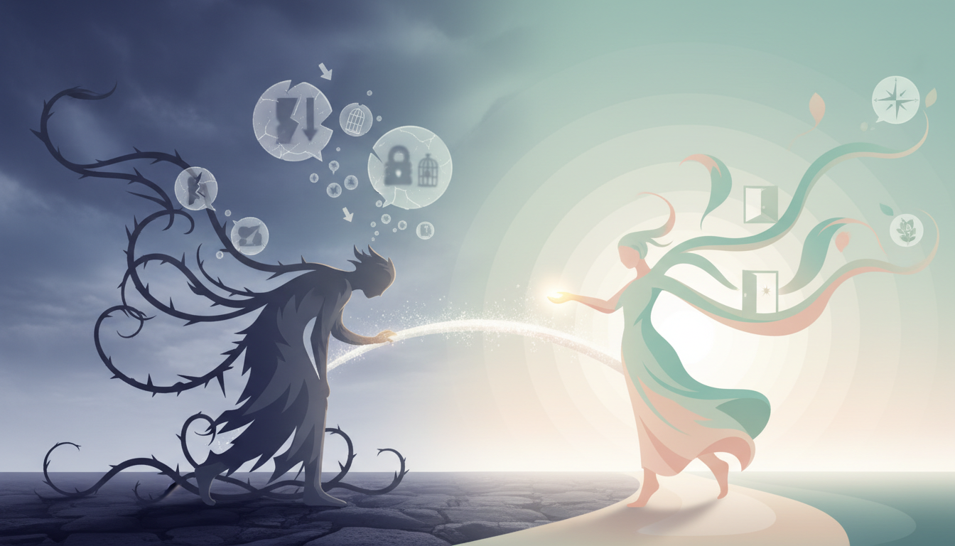 İçsel Eleştirmeni Destekleyici Sese Dönüştürme Prompt Görseli