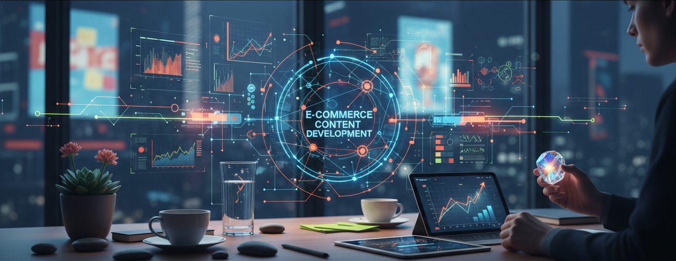 E-Ticaret İçerik Gelişimi İçin Stratejik İlham Katalizörü Prompt Görseli
