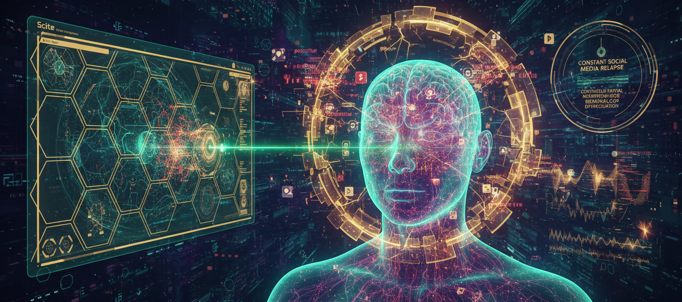 Dijital Minimalizmin Nöral Arızalarını Bilimle Gider Prompt Görseli