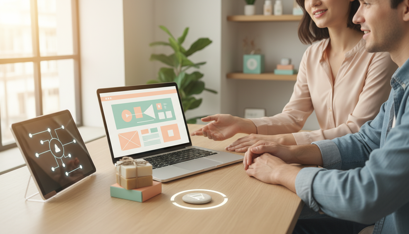 E-Ticaret'te Dijital Minimalizme Sıfırdan Geçiş Prompt Görseli