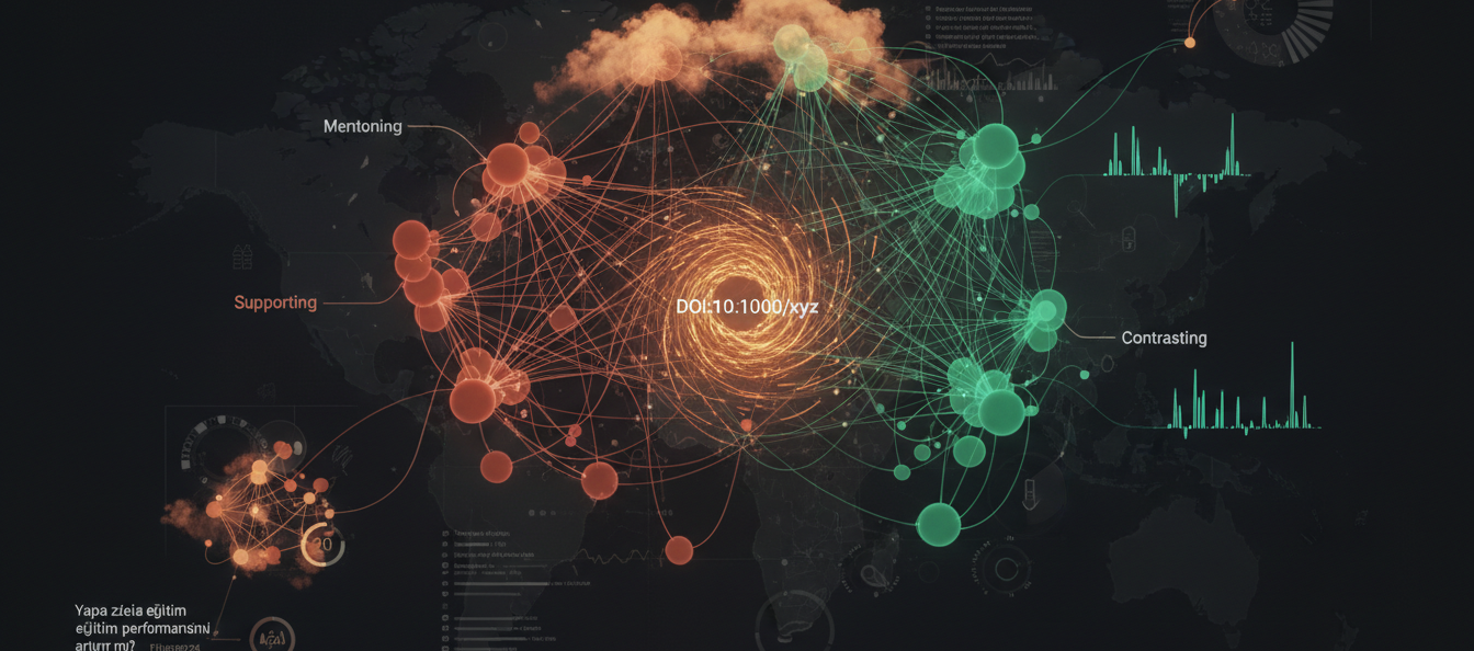 İleri Seviye Akademik Citasyon Ağı Derinliği Analizi Prompt Görseli