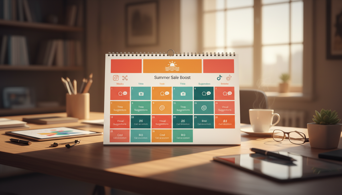 Aylık İçerik Takvimini Anında Oluştur! Prompt Görseli