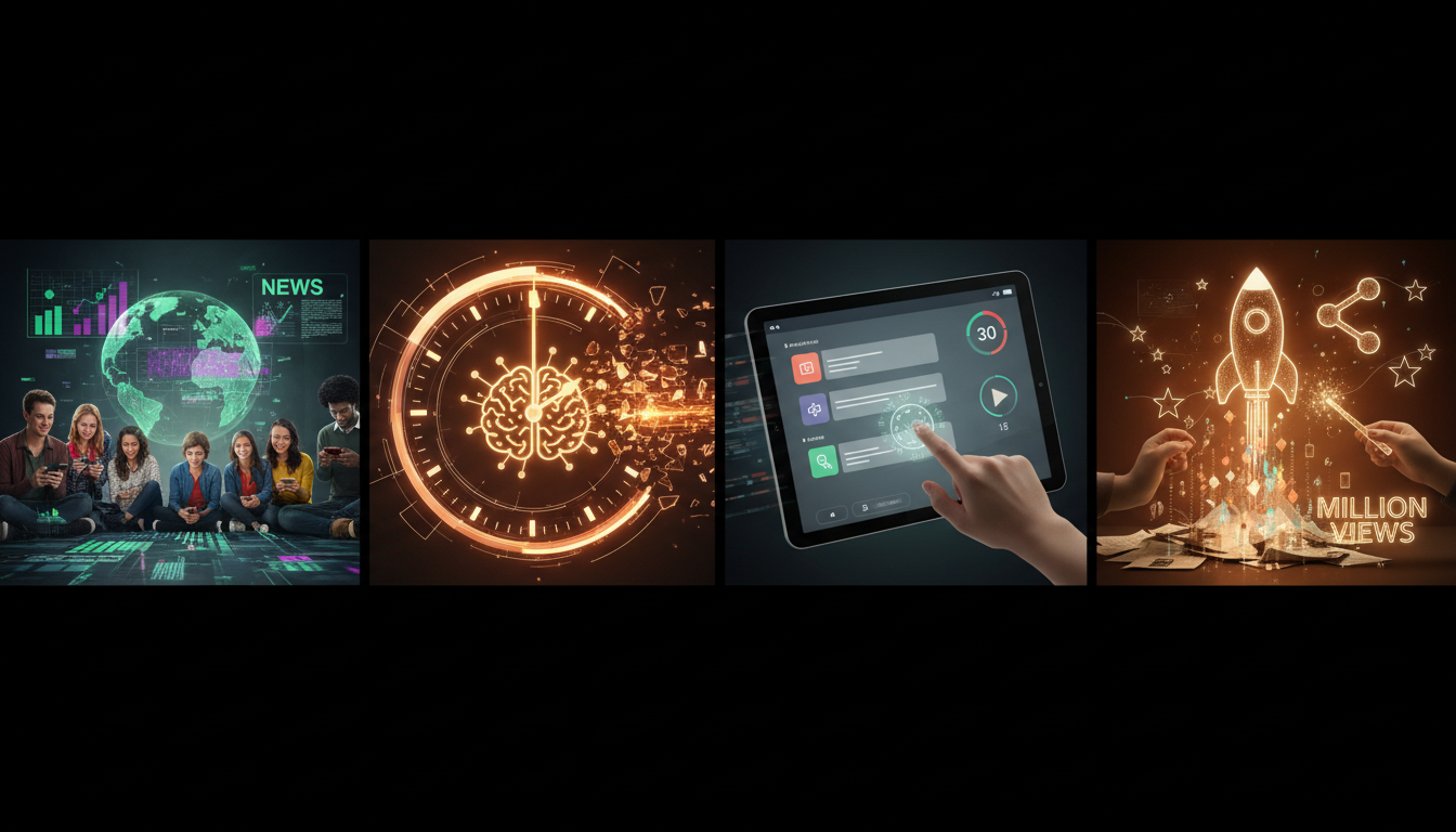 Gündem Haberini Viral Reels Scriptine Dönüştür! Prompt Görseli