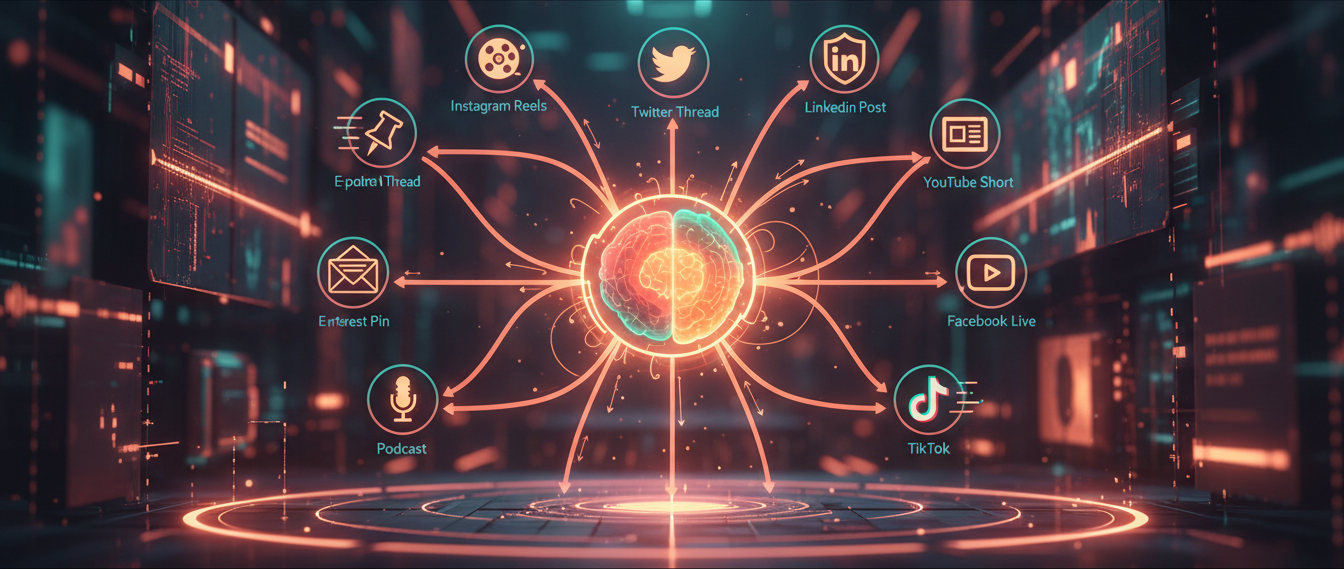 İçeriğini 10 Platforma Yay Zafer Planı! Prompt Görseli