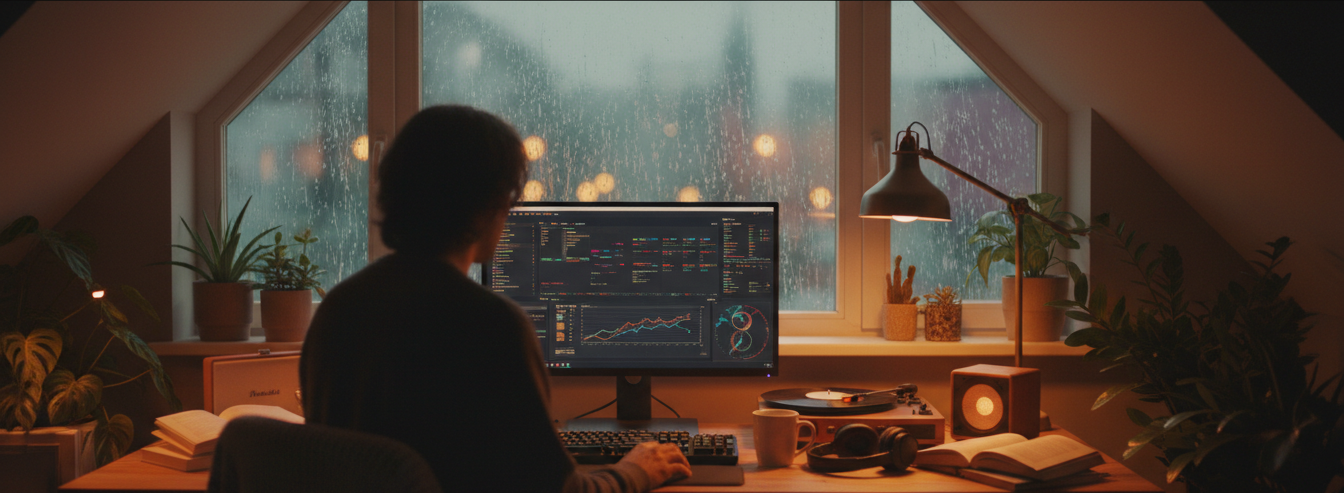 LoFi Study Beat'ini Odak Bombasına Dönüştür! Prompt Görseli