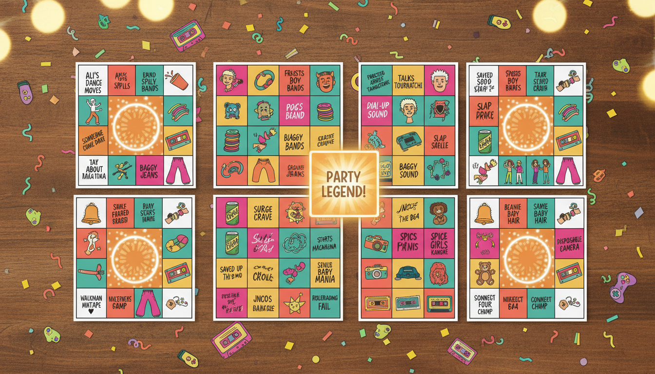 Parti Bingo Kartlarını Grubuna Özel Üret! Prompt Görseli