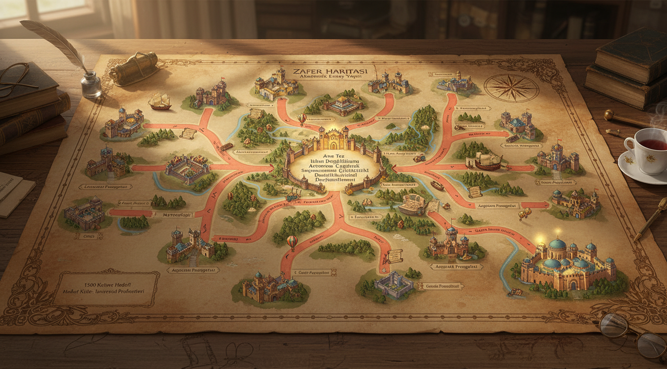 Essay Outline'ını Zafer Haritasına Dönüştür! Prompt Görseli