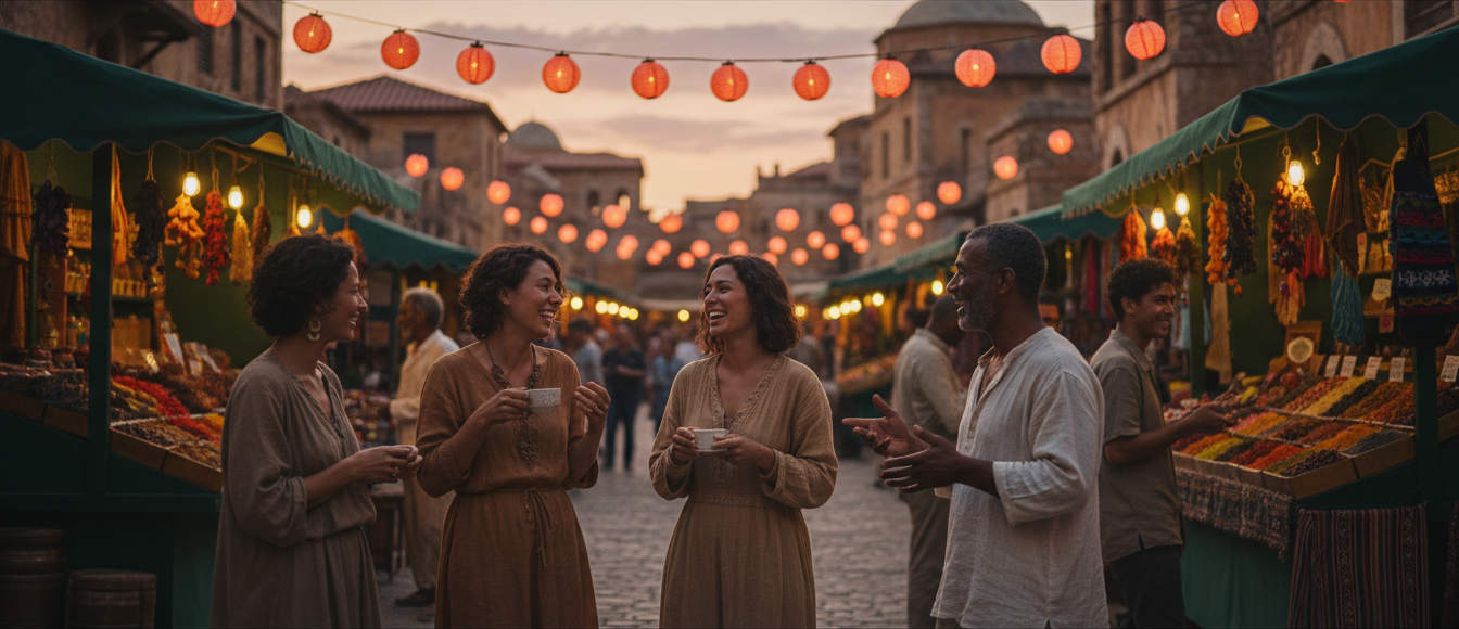 Gerçekçi Diyaloglar İçin Kültürel Bağlam Çözümleme Prompt Görseli