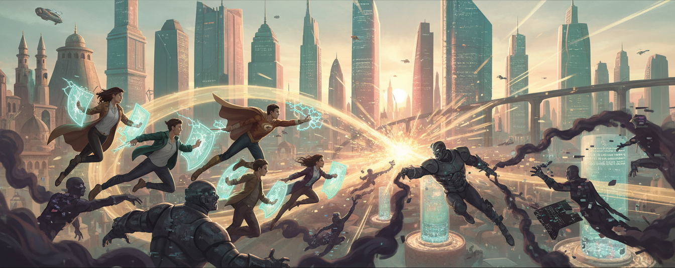 Süper Kahraman Destanı Prompt Görseli