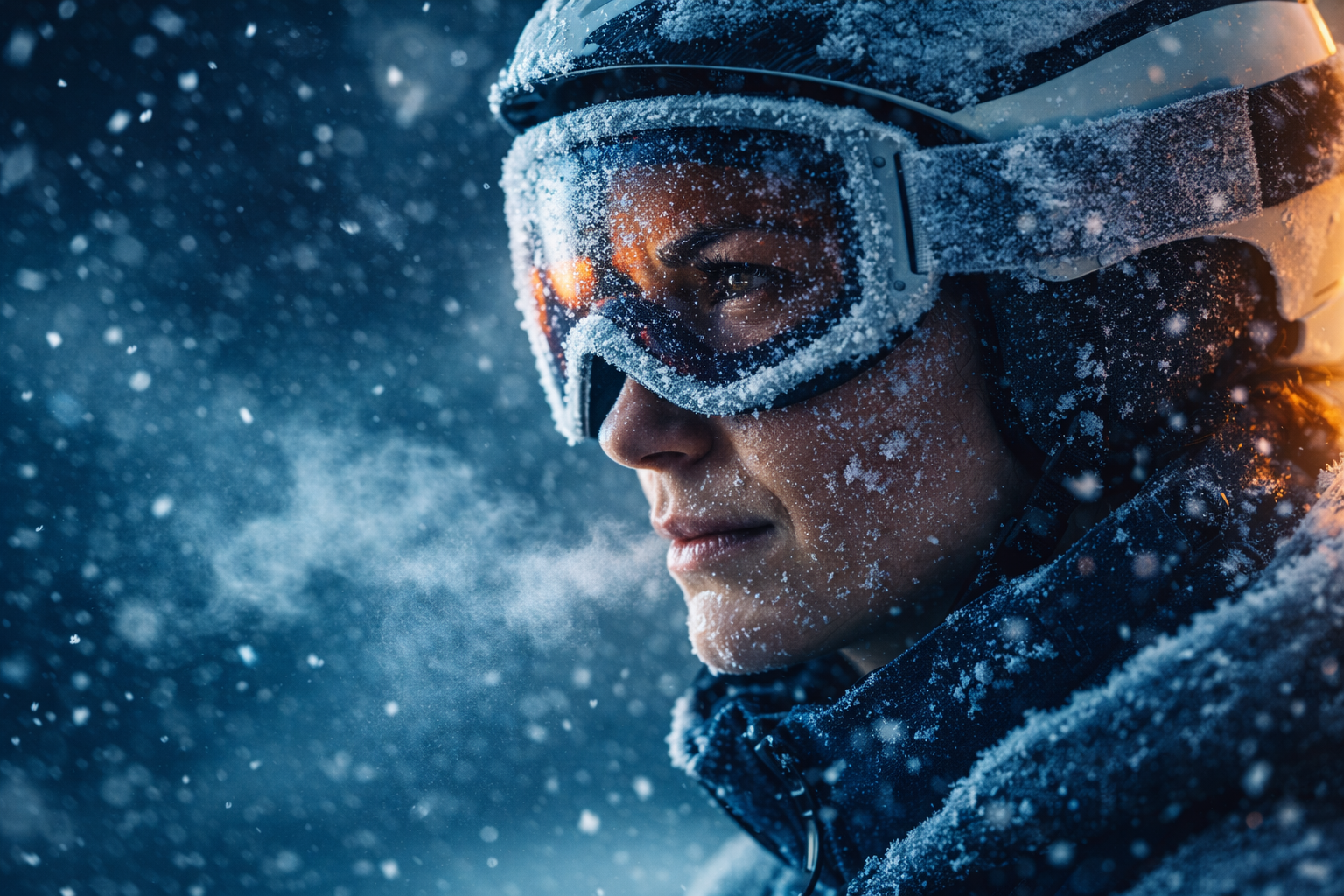 Kış Sporcusu Fotoğrafı Oluşturmak Prompt Görseli