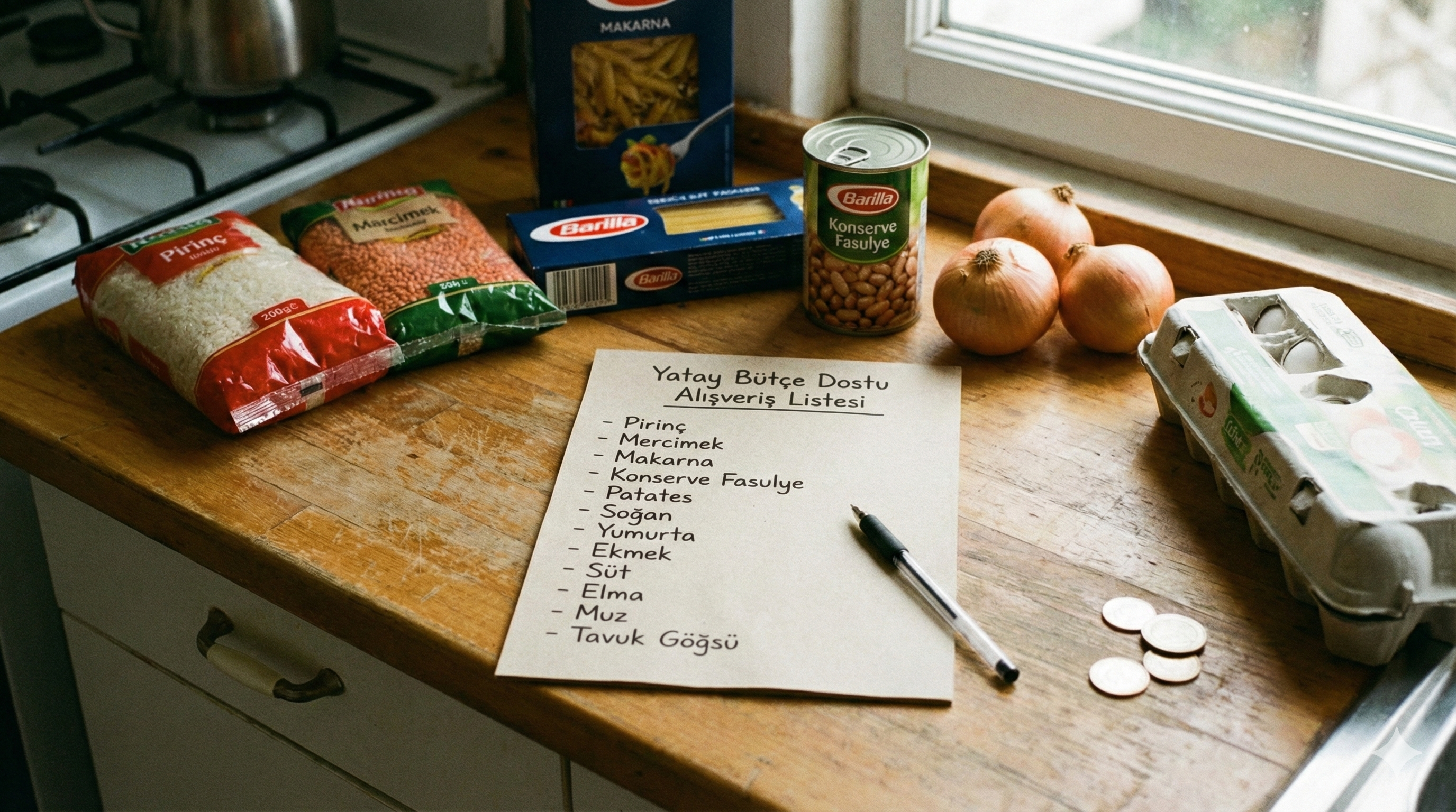 Bütçe Dostu Alışveriş Listesi Prompt Görseli