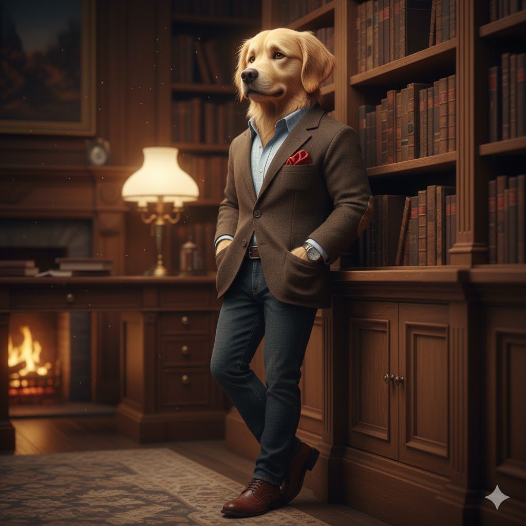 Lüks Sokak Modası Tarzında Kar Leoparı Karakteri Prompt Görseli