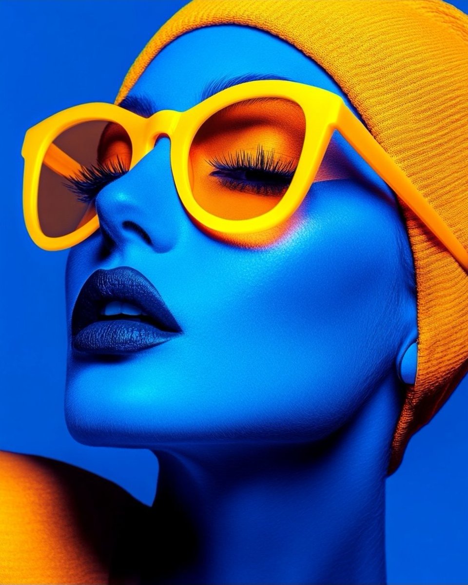 Ultra Stilize Fütüristik Moda Portresi Prompt Görseli