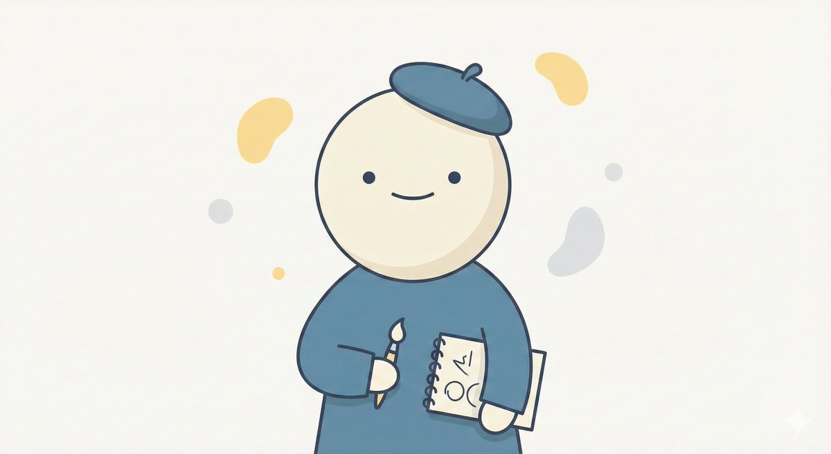 Minimalist Sevimli Karakter Promptu Prompt Görseli