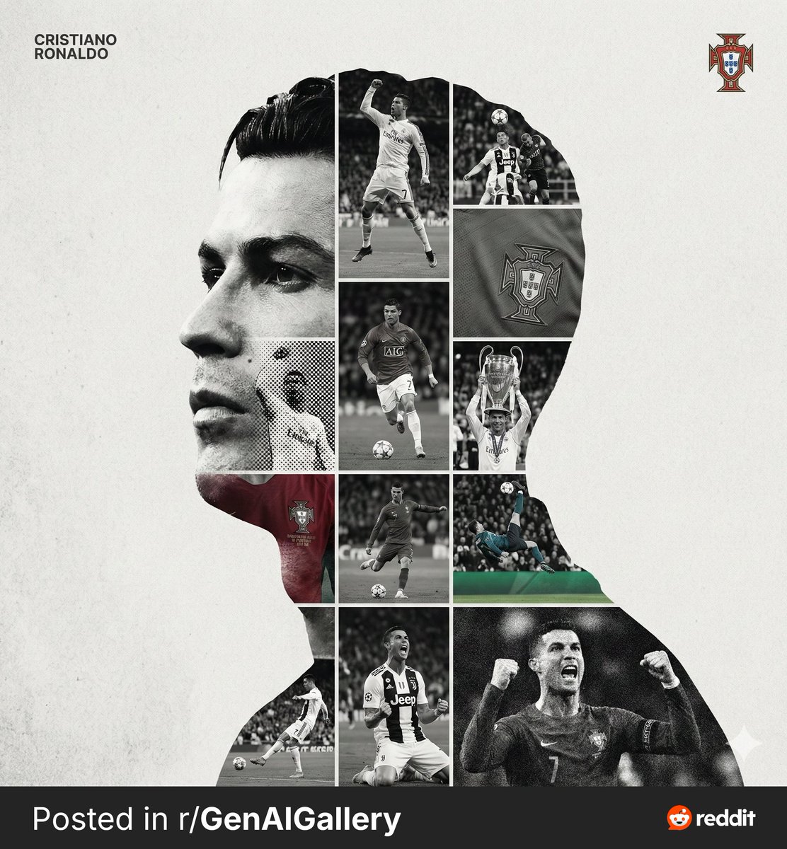 Sporcu Siluet Mosaic Tribute Poster Prompt Görseli