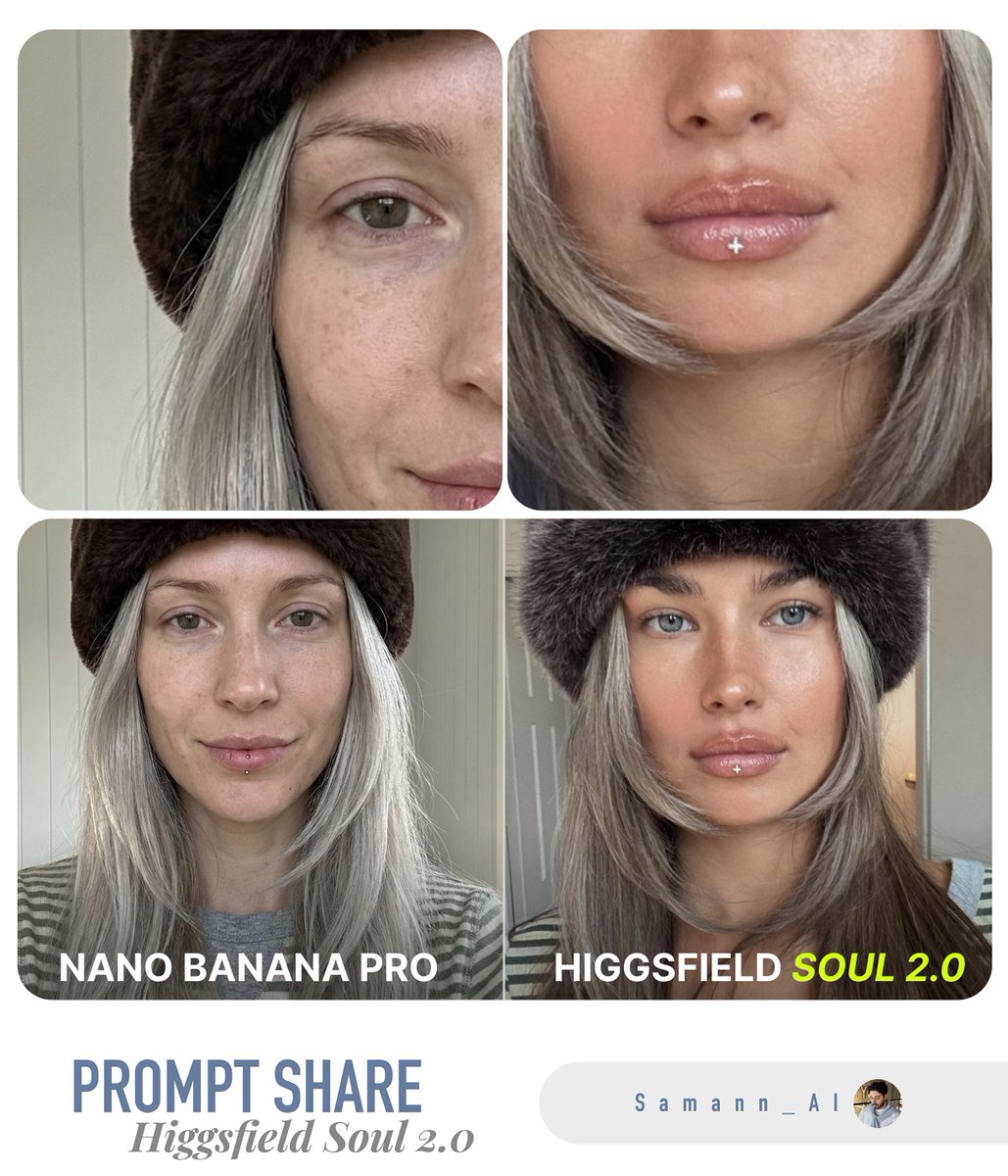 Kış Şapkalı Genç Kadın Portresi Prompt Görseli