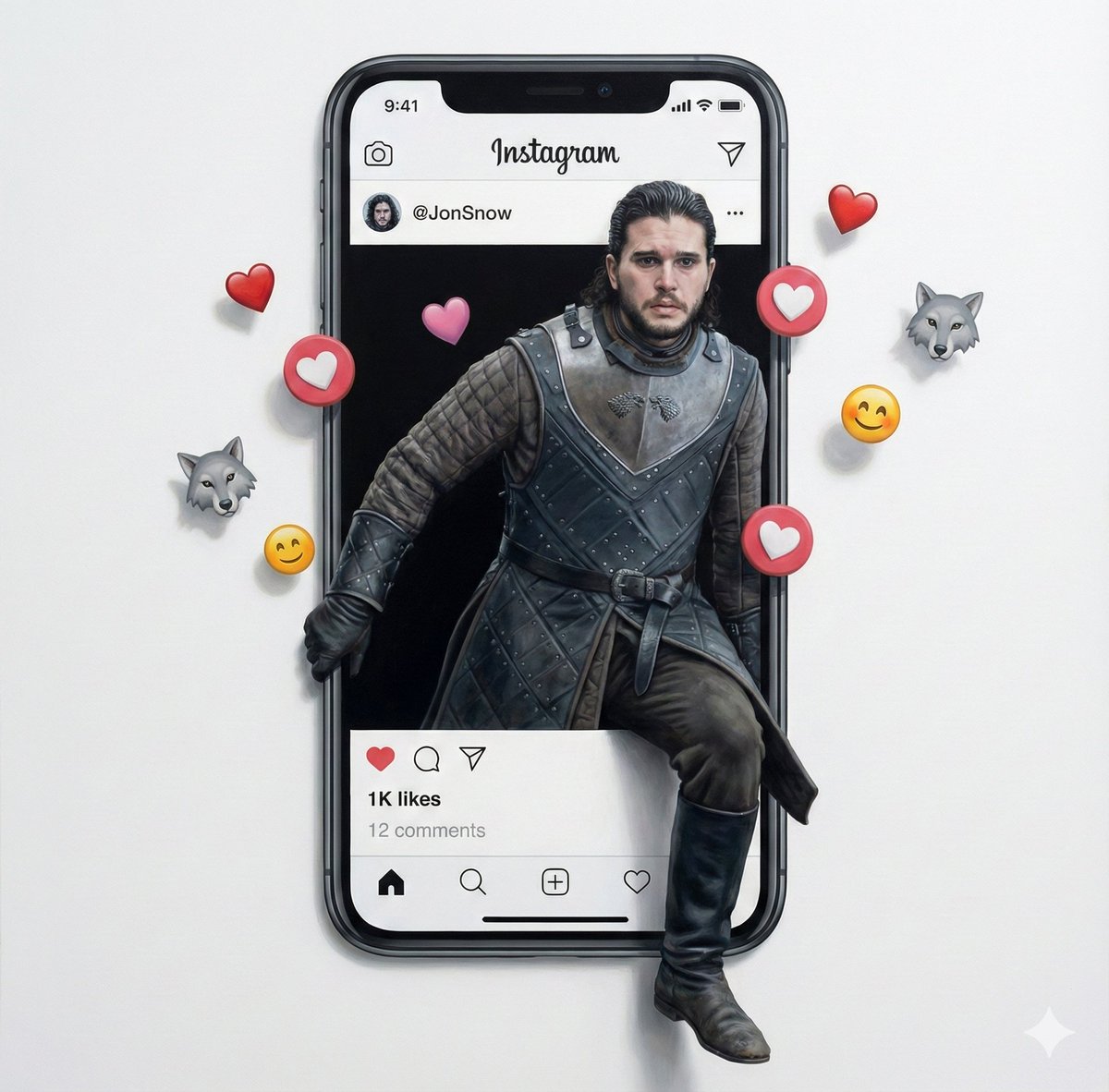 Ekranından Çıkan Trompe l'Oeil Figürü Prompt Görseli