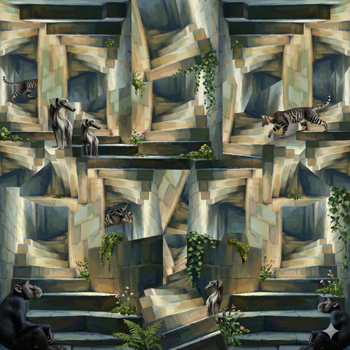 Kolaj Tarzını Boya Stiline Dönüştür Prompt Görseli