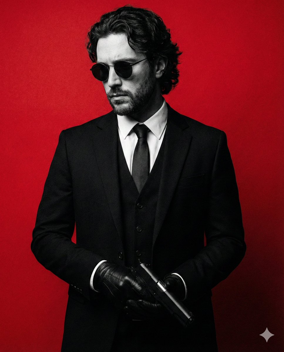 Neo-Noir Erkek Moda Portresi Promptu Prompt Görseli