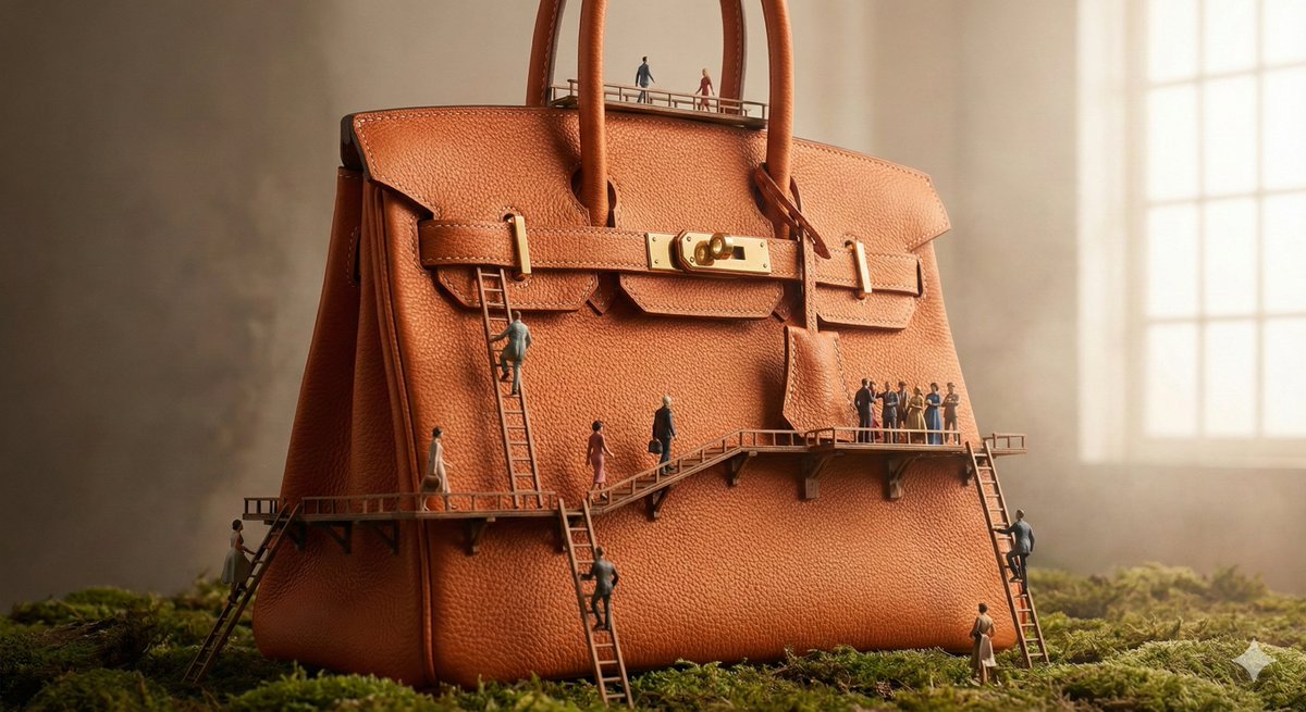 Minyatür Dünyada Dev Ürün Tasarımı Prompt Görseli