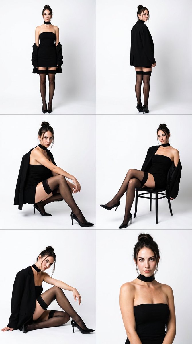 Moda Stüdyosu Fotoğraf Kolajı Prompt Görseli