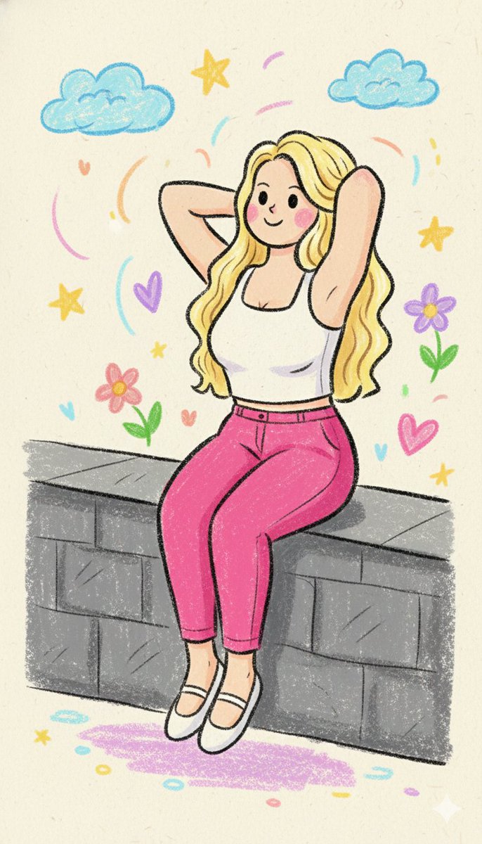 Sevimli Anaokulu Kalem Portresi Prompt Görseli