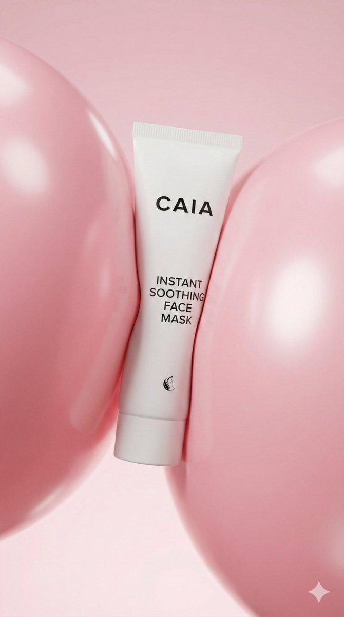 Balonlar Arasında Cilt Bakım Ürünü Prompt Görseli