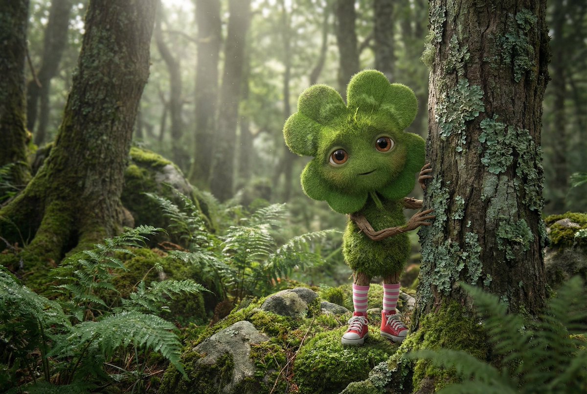 İrlanda Yaratığı Orman Manzarası Prompt Görseli