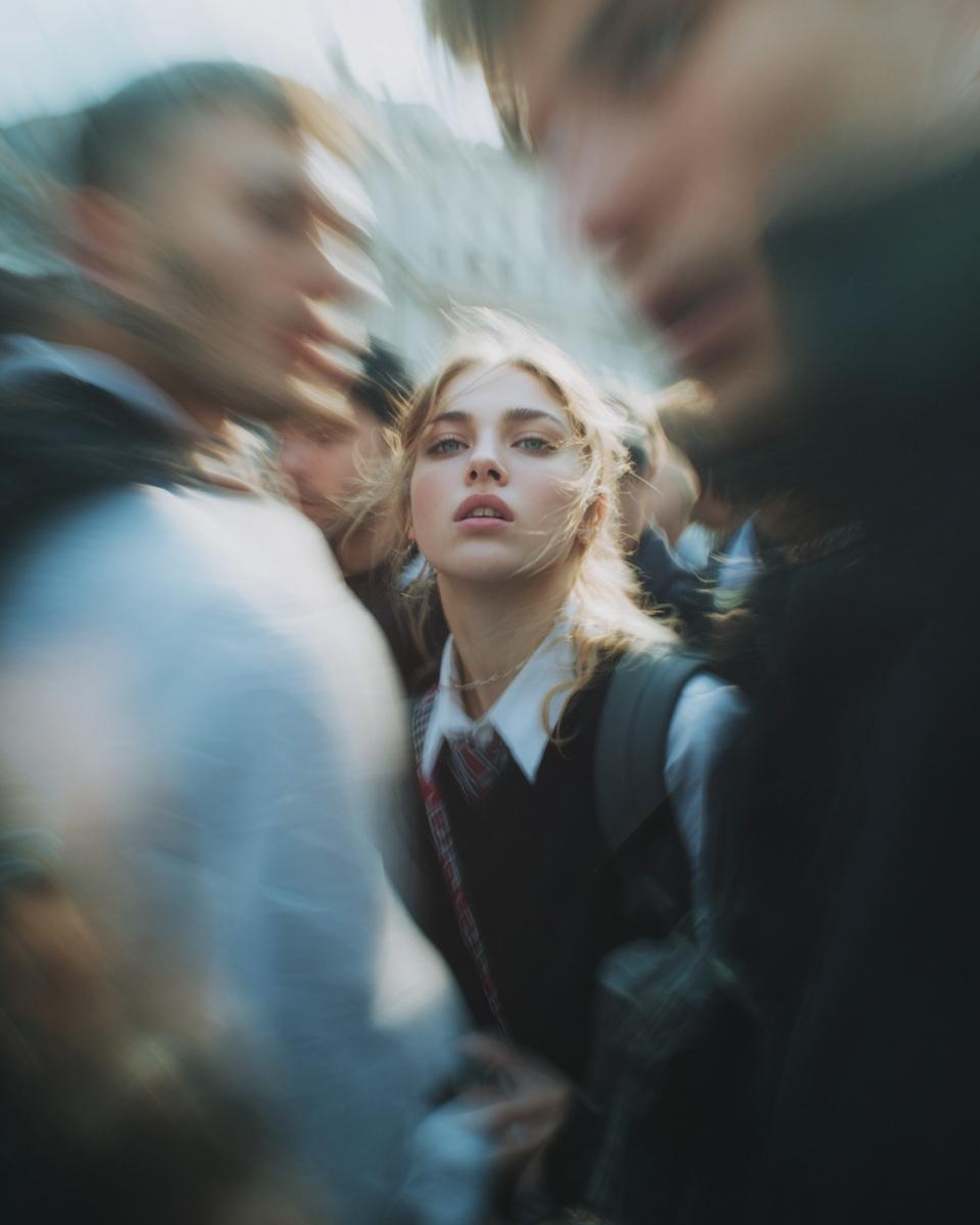 Paparazzi Stili Kadın Portresi Promptu - Gemini Yapay Zeka Görseli