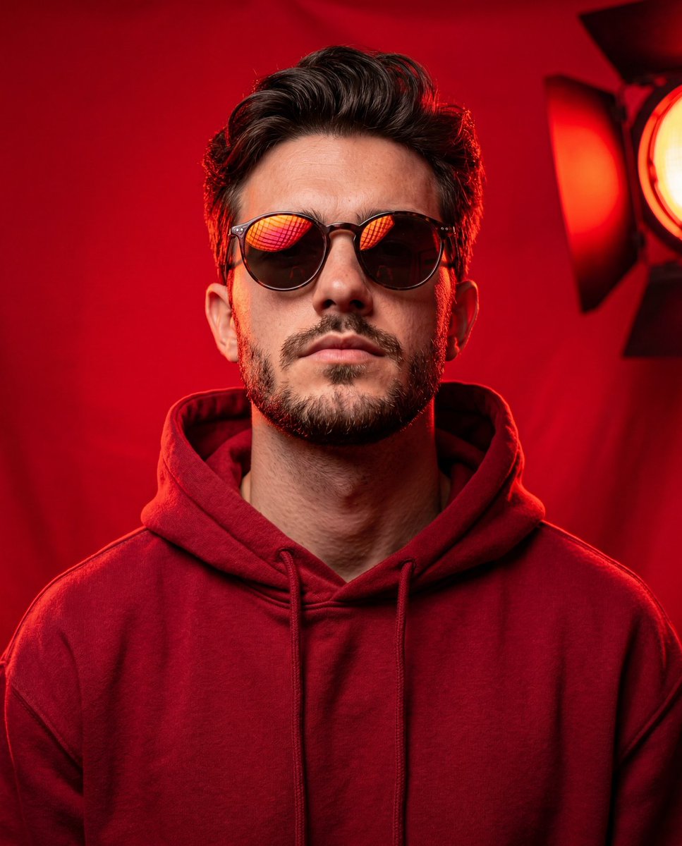 Kırmızı Kapüşonlu Portre Çekimi - Gemini Yapay Zeka Görseli