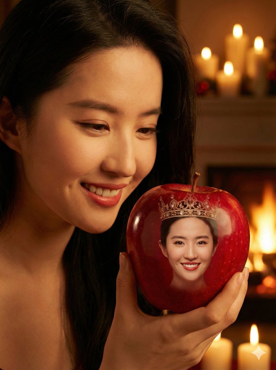 Kraliçe Taçlı Kadının Yansıması - Midjourney Yapay Zeka Görseli