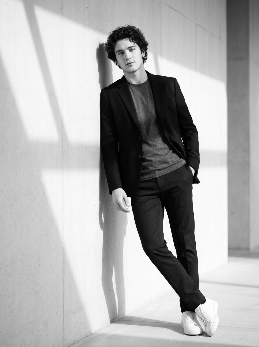 Siyah Beyaz Moda Fotoğrafı - Gemini Yapay Zeka Görseli