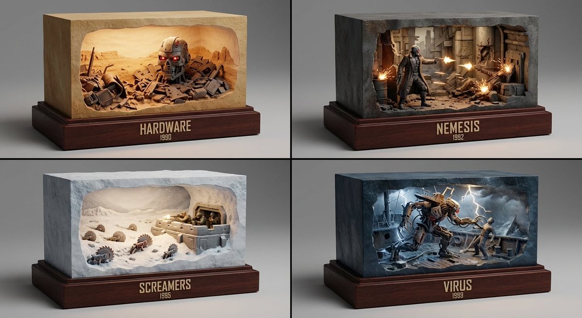 Gizli Medya Hazineleri Diorama Sunumu - Midjourney Yapay Zeka Görseli