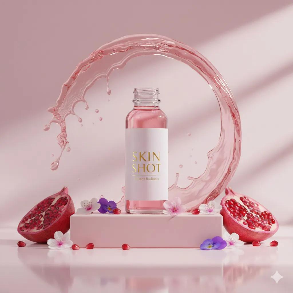 Kollajen Shot Ürün Tanıtım Görseli Prompt Görseli