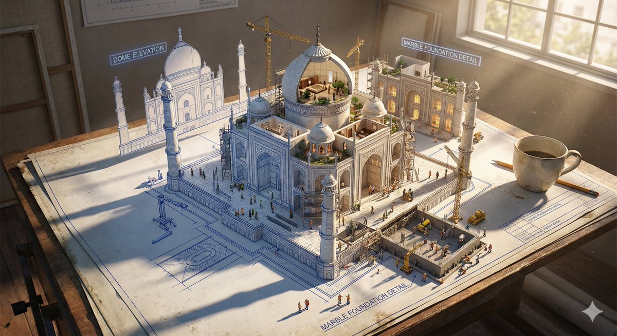 Mimari Çizimin 3D Uygulaması Prompt Görseli