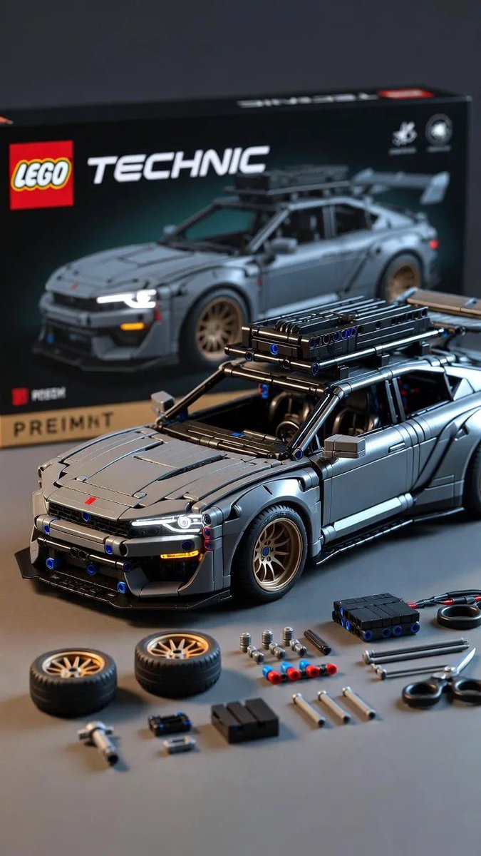 LEGO Technic Araç Stüdyo Renderı Prompt Görseli