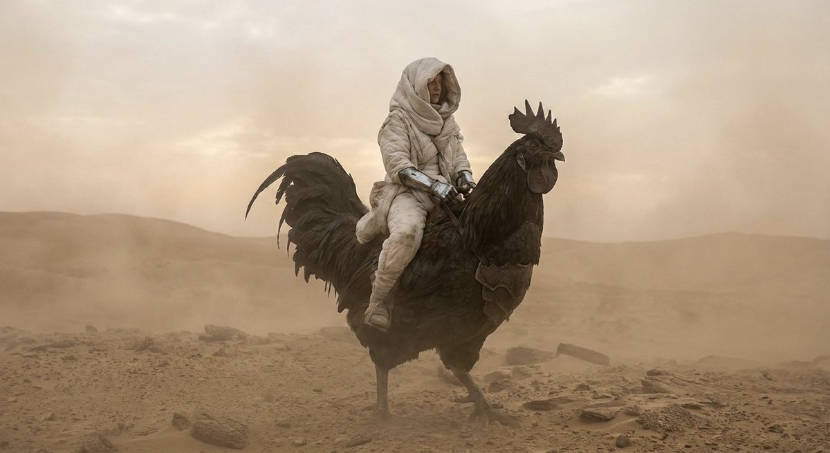 Çöl Temalı Sinematik Kadın Sahnesi - Gemini Yapay Zeka Görseli