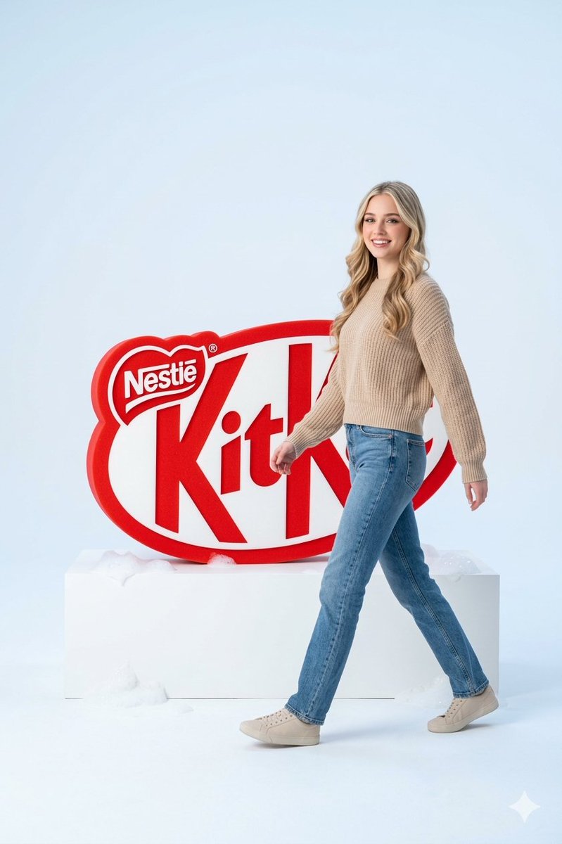 KitKat Premium Reklam Görseli - Gemini Yapay Zeka Görseli