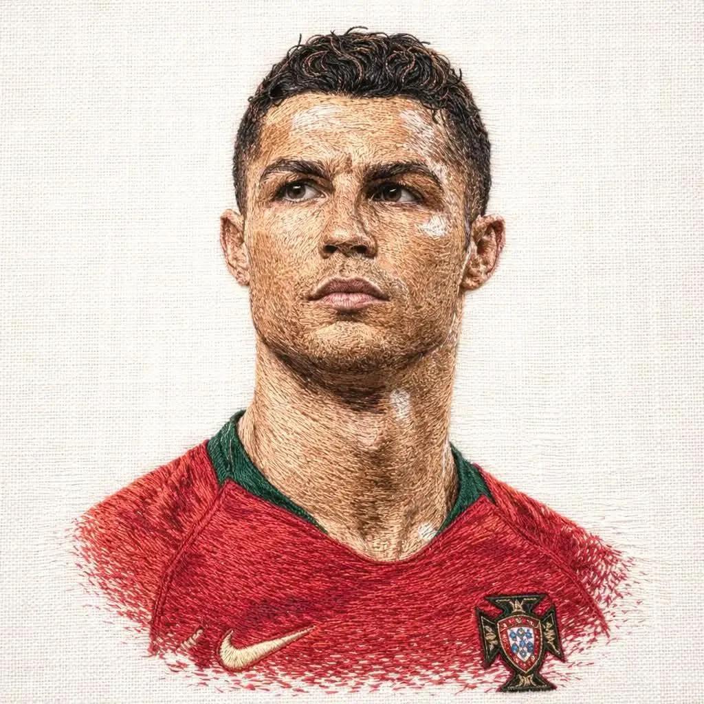 Futbolcu Erkek Portresi El İle Çizim - Gemini Yapay Zeka Görseli